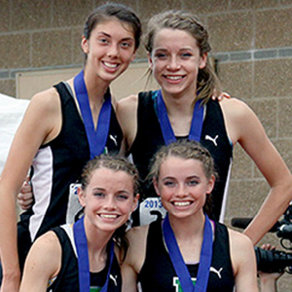 2013 Eastern High School (Greentown) Girls&#039; 4x100 Relay Team